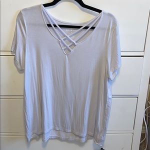 SOLD American Eagle Strappy V Neck Tee- XL